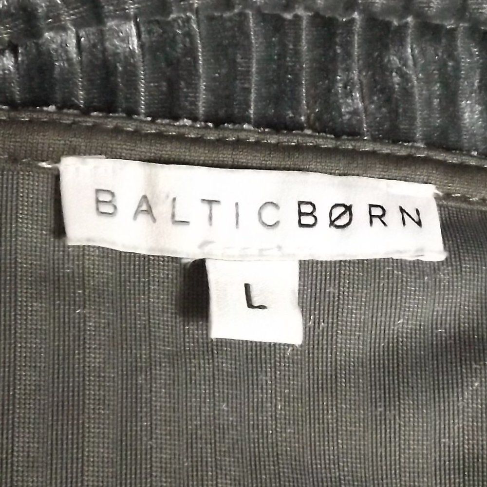 BALTIC BORN Maxi Dress, L, Grey Ribbed Velvet, short sleeves, True Wrap - Picture 9 of 11